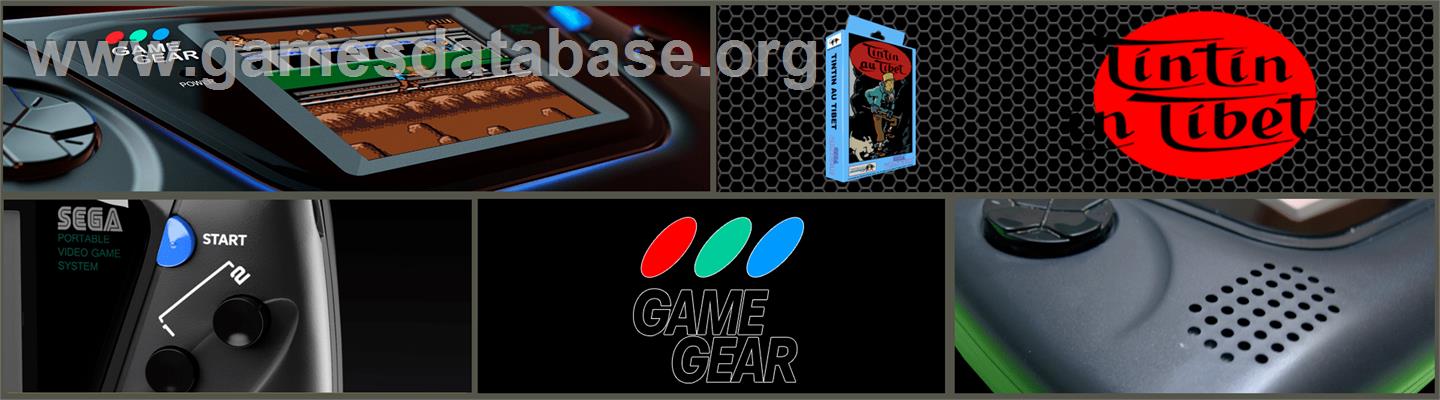Tintin Au Tibet - Sega Game Gear - Artwork - Marquee
