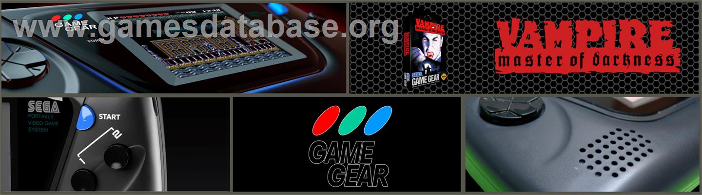 Vampire: Master of Darkness - Sega Game Gear - Artwork - Marquee