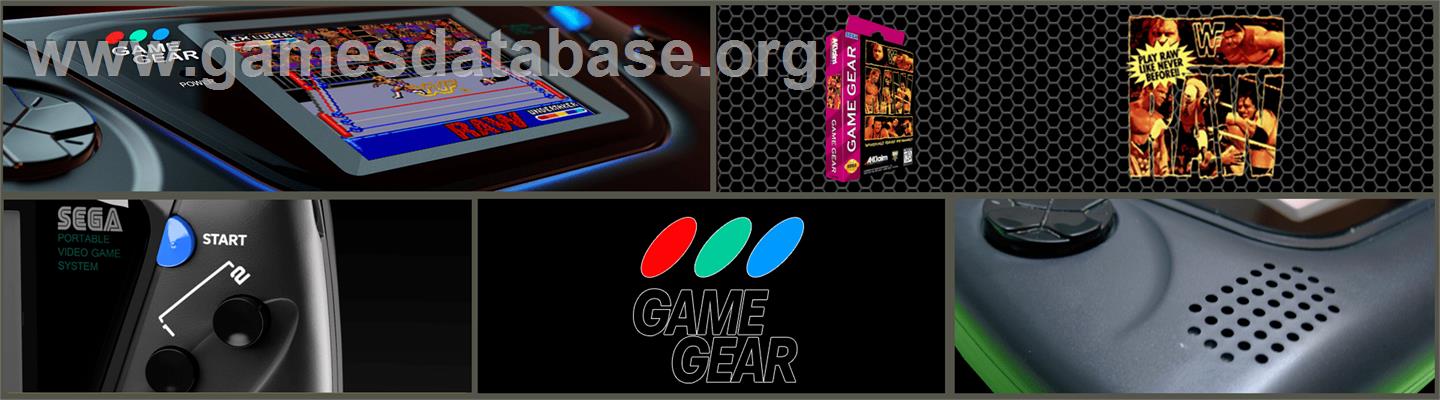 WWF Raw - Sega Game Gear - Artwork - Marquee