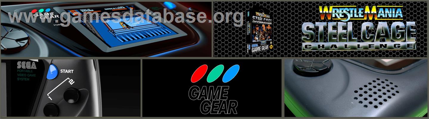 WWF Wrestlemania: Steel Cage Challenge - Sega Game Gear - Artwork - Marquee