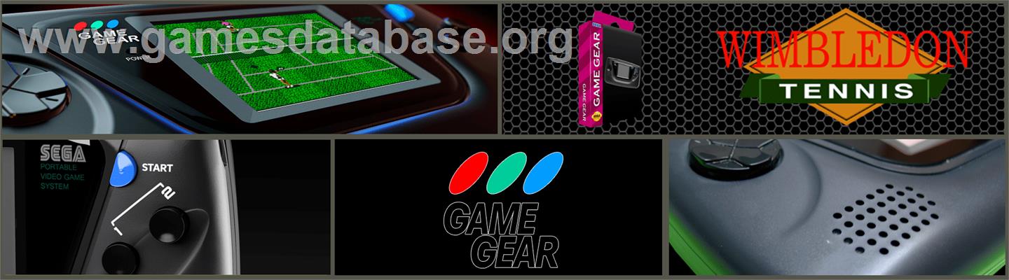Wimbledon Championship Tennis - Sega Game Gear - Artwork - Marquee