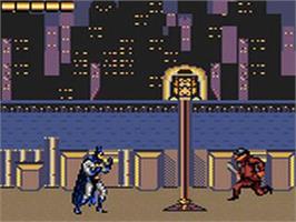 In game image of Adventures Of Batman And Robin, The on the Sega Game Gear.