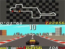 In game image of Ayrton Senna's Super Monaco Gp 2 on the Sega Game Gear.