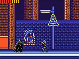 In game image of Batman Returns on the Sega Game Gear.