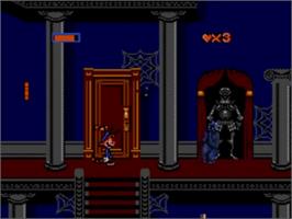 In game image of Bonkers: Wax Up on the Sega Game Gear.