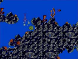 In game image of Ecco 2: The Tides of Time on the Sega Game Gear.