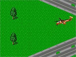 In game image of Jungle Strike on the Sega Game Gear.