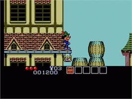 In game image of Legend of Illusion starring Mickey Mouse on the Sega Game Gear.
