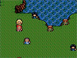 In game image of Lunar: Sanpo-suru Gakuen on the Sega Game Gear.