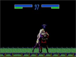 In game image of Mortal Kombat 3 on the Sega Game Gear.