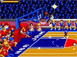 In game image of Nba Jam on the Sega Game Gear.
