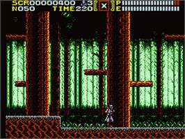 In game image of Ninja Gaiden on the Sega Game Gear.