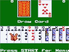 In game image of Poker Faced Paul's Gin on the Sega Game Gear.