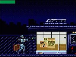 In game image of Robocop Versus The Terminator on the Sega Game Gear.