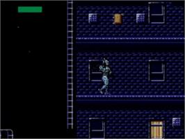 In game image of Robocop vs. the Terminator on the Sega Game Gear.
