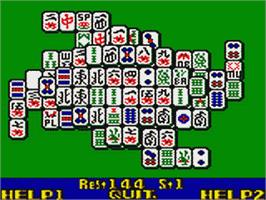 In game image of Shanghai II on the Sega Game Gear.