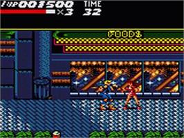 In game image of Streets Of Rage on the Sega Game Gear.