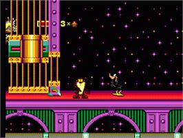 In game image of Taz in Escape from Mars on the Sega Game Gear.
