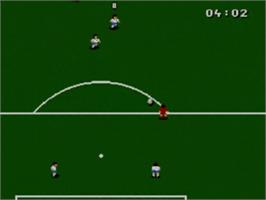 In game image of World Cup USA '94 on the Sega Game Gear.