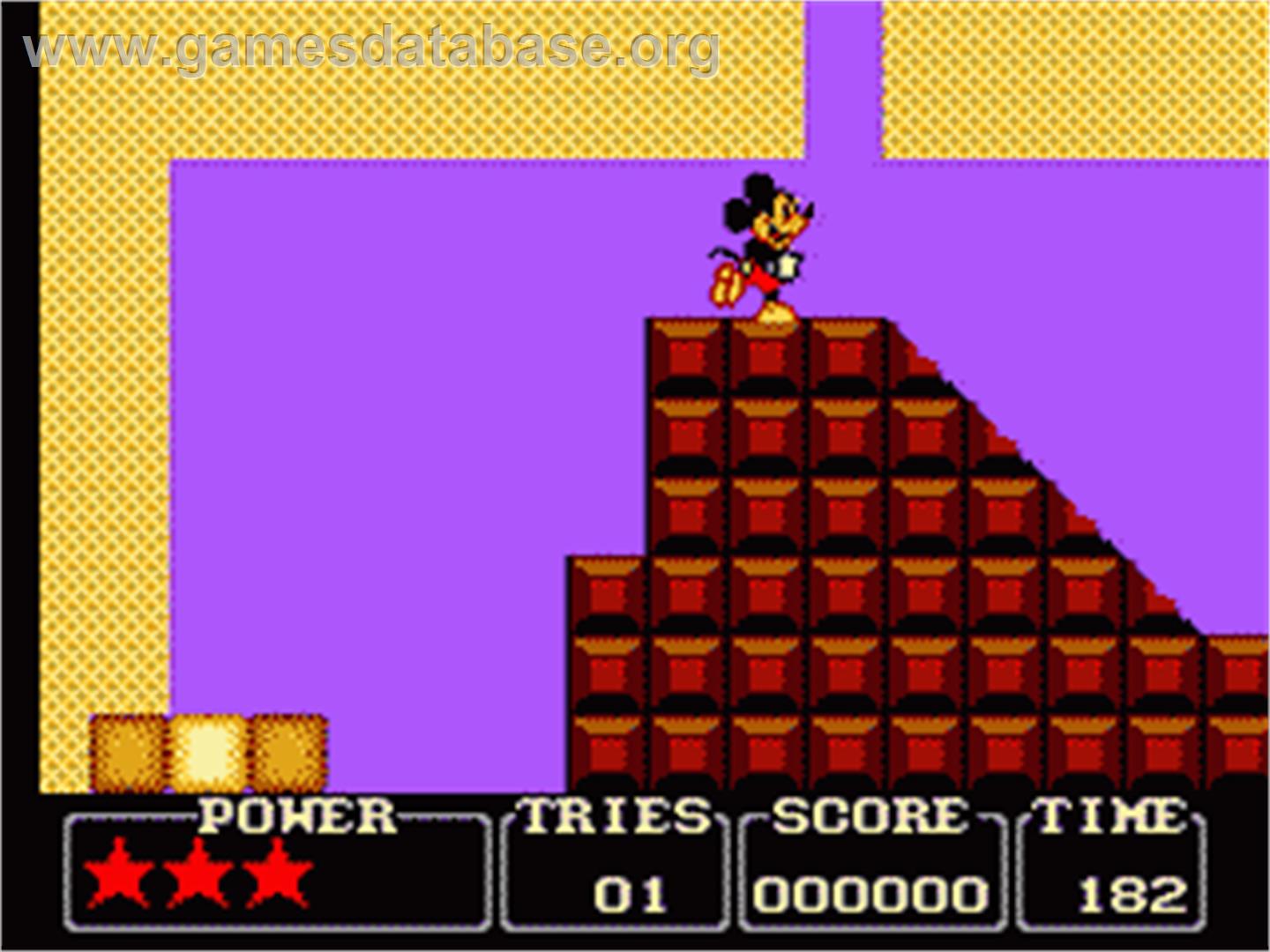 SEGA GAME GEAR CASTLE OF ILLUSION STARRING MICKEY MOUSE