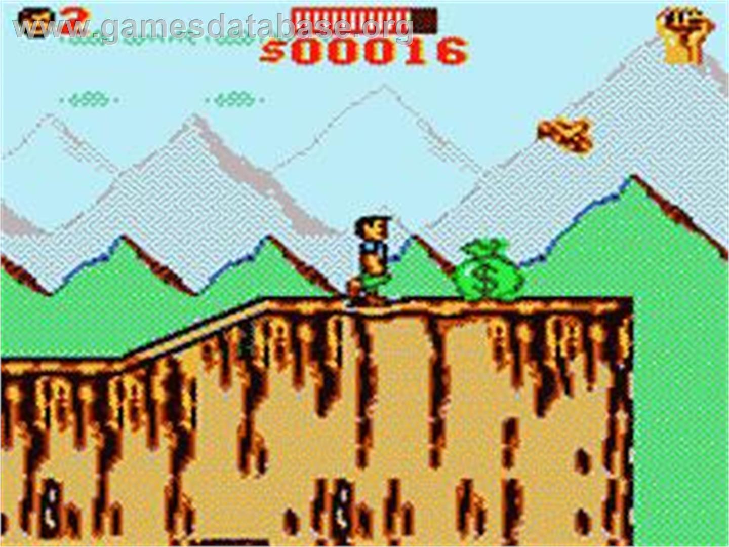 Cliffhanger - Sega Game Gear - Artwork - In Game