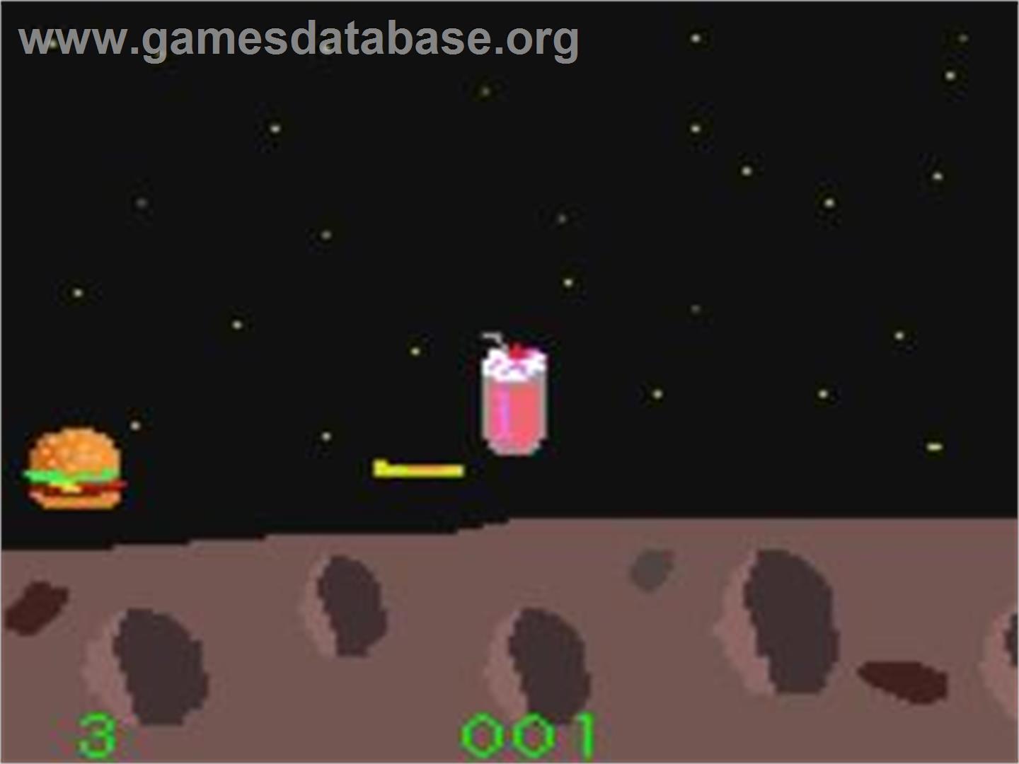 Hamburgers en Route to Switzerland 2 - Sega Game Gear - Artwork - In Game