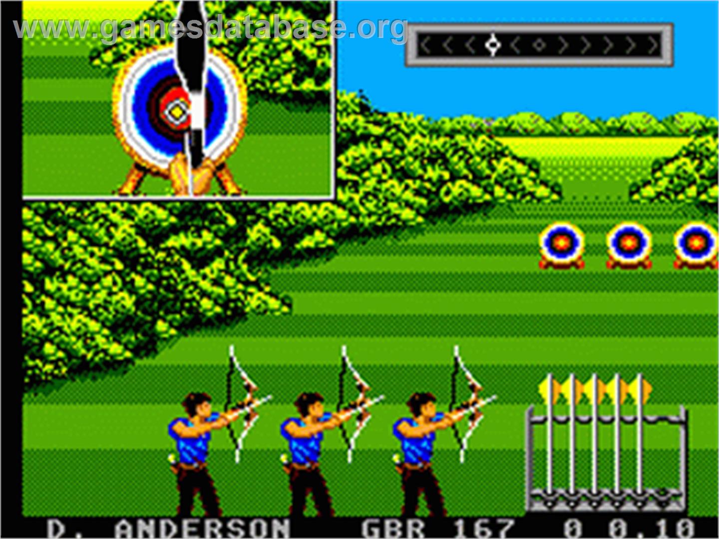 Olympic Gold: Barcelona '92 - Sega Game Gear - Artwork - In Game