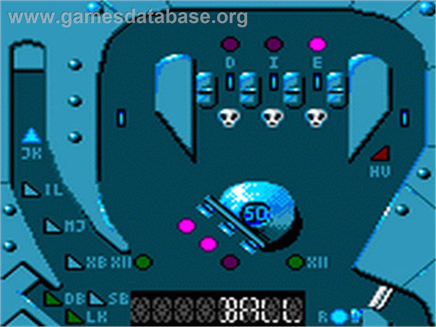 Pinball Dreams - Sega Game Gear - Artwork - In Game
