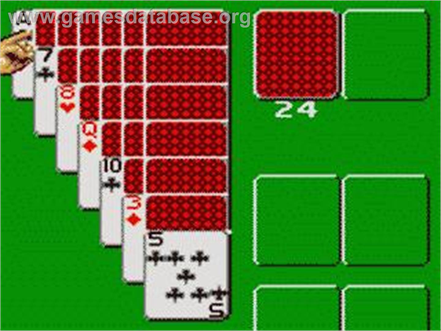 Poker Faced Paul's Solitaire - Sega Game Gear - Artwork - In Game