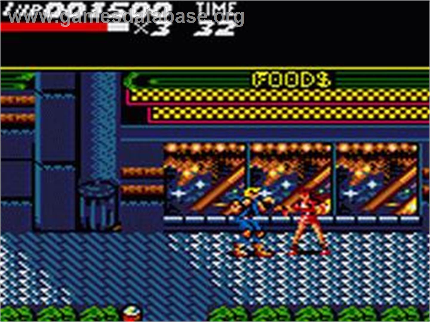 Streets Of Rage - Sega Game Gear - Artwork - In Game