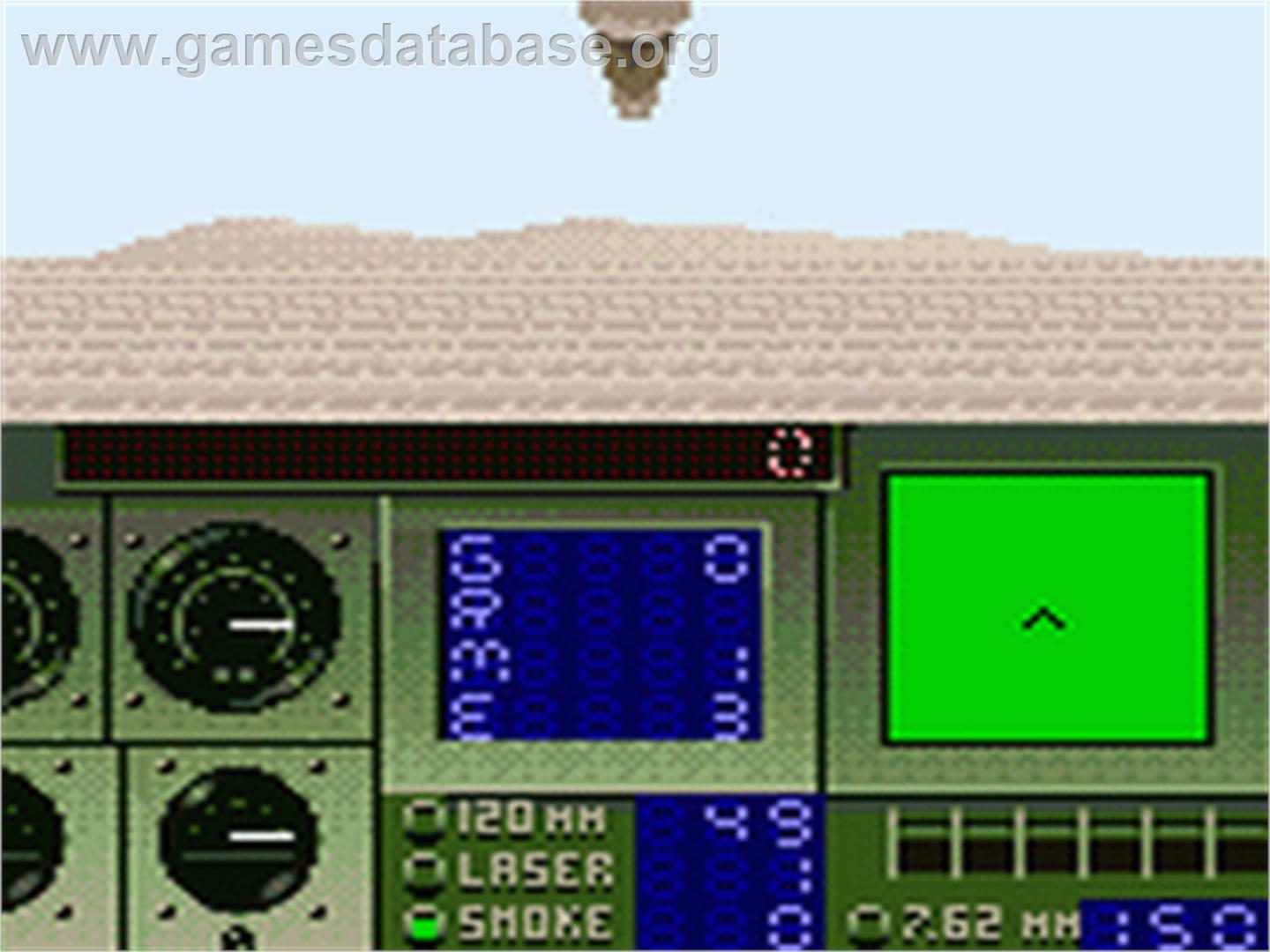 Super Battletank: War in the Gulf - Sega Game Gear - Artwork - In Game