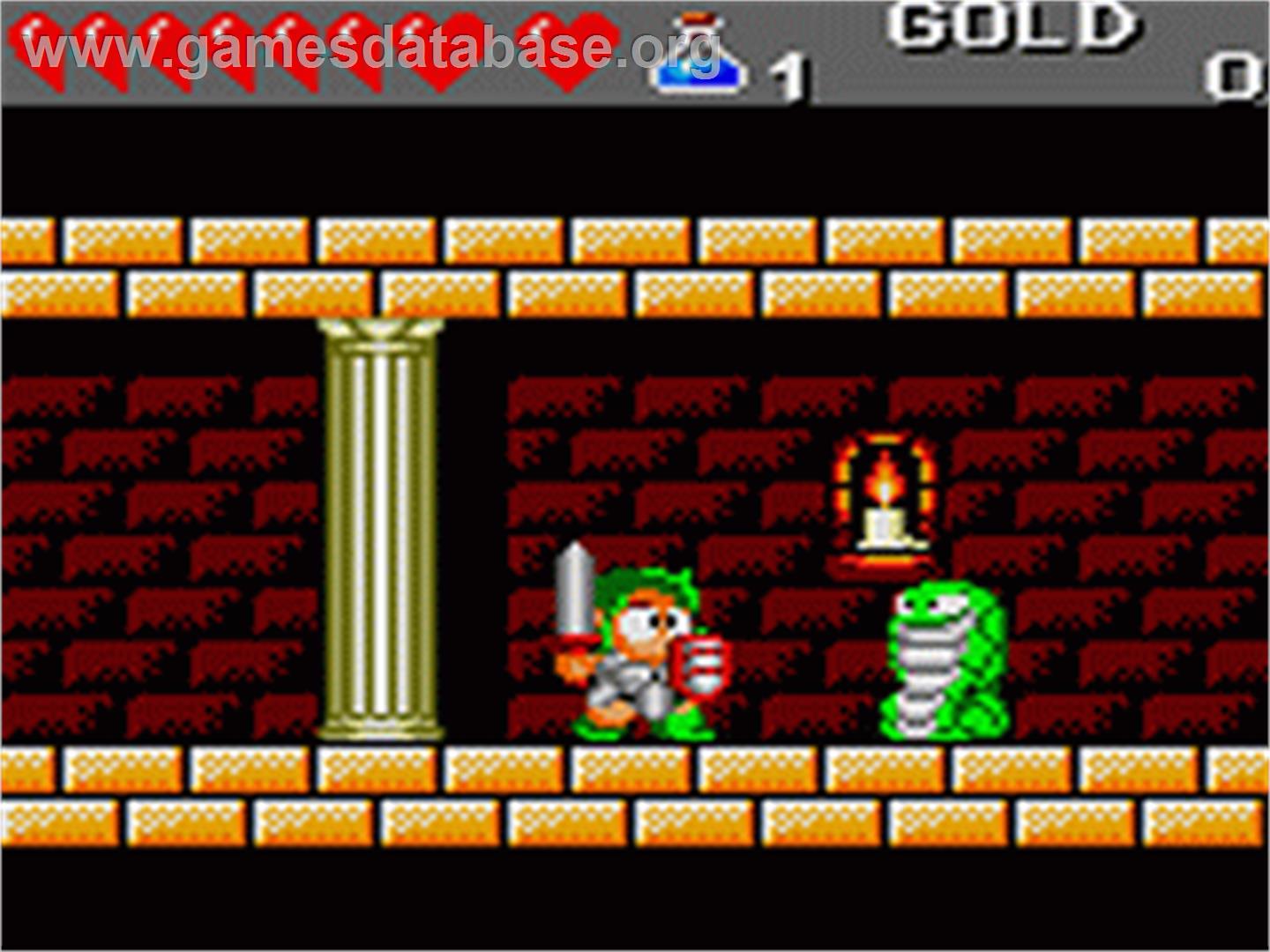 Wonder Boy III: The Dragon's Trap - Sega Game Gear - Artwork - In Game