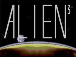Title screen of Alien³ on the Sega Game Gear.