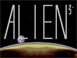 Title screen of Alien³ on the Sega Game Gear.