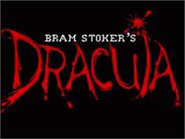 Title screen of Bram Stoker's Dracula on the Sega Game Gear.