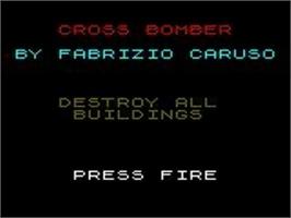 Title screen of Cross Bomber on the Sega Game Gear.
