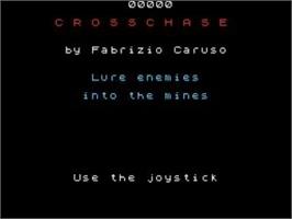 Title screen of Cross Chase on the Sega Game Gear.