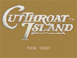 Title screen of Cutthroat Island on the Sega Game Gear.
