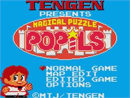 Title screen of Magical Puzzle Popils on the Sega Game Gear.