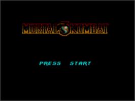 Title screen of Mortal Kombat 3 on the Sega Game Gear.