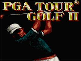 Title screen of PGA Tour Golf 2 on the Sega Game Gear.