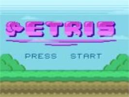 Title screen of Petris on the Sega Game Gear.