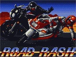 Title screen of Road Rash on the Sega Game Gear.