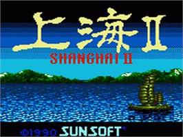 Title screen of Shanghai 2 on the Sega Game Gear.