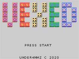 Title screen of Vexed on the Sega Game Gear.