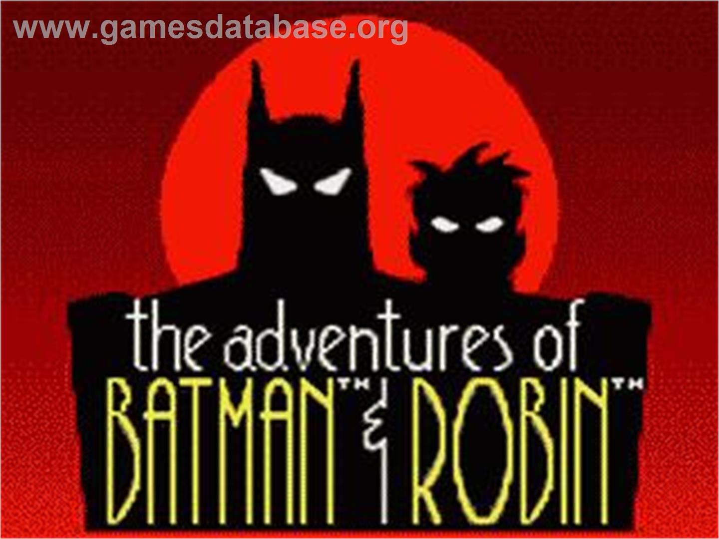 Adventures Of Batman And Robin, The - Sega Game Gear - Artwork - Title Screen