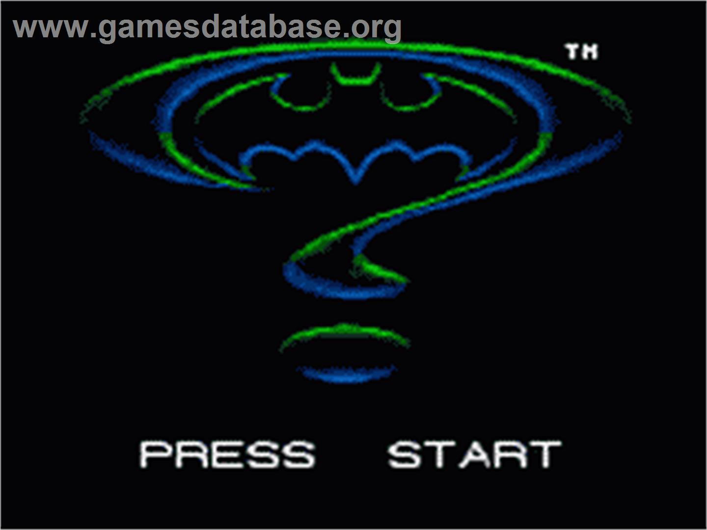 Batman Forever - Sega Game Gear - Artwork - Title Screen