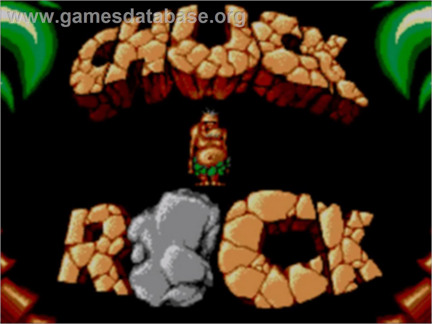 Chuck Rock - Sega Game Gear - Artwork - Title Screen