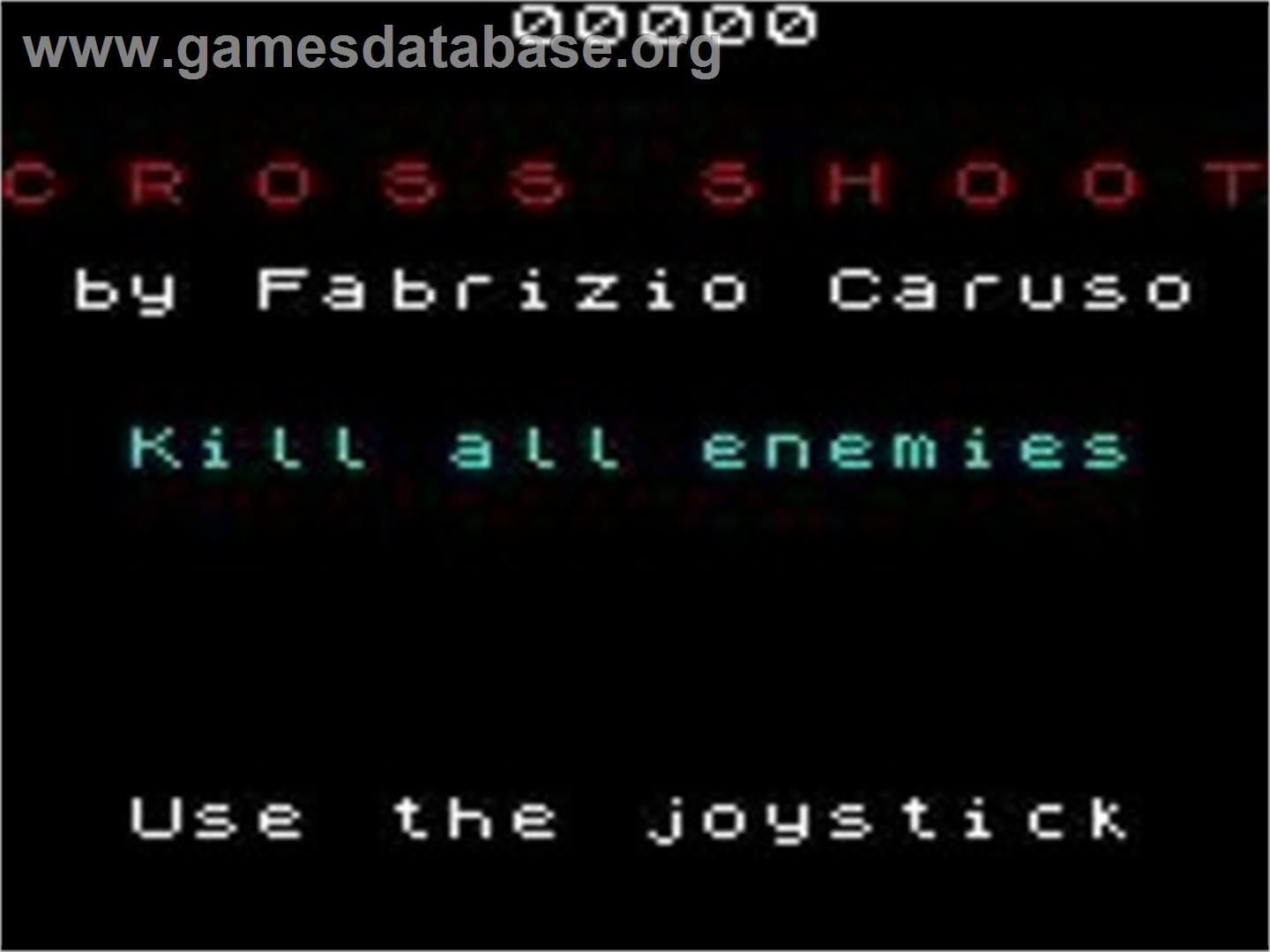 Cross Shoot - Sega Game Gear - Artwork - Title Screen