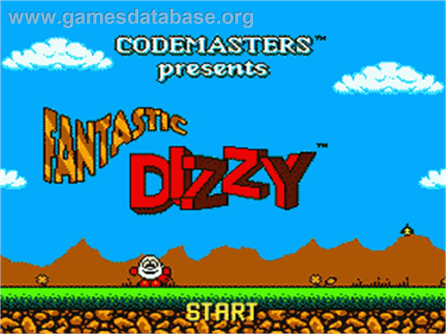 Fantastic Adventures of Dizzy - Sega Game Gear - Artwork - Title Screen